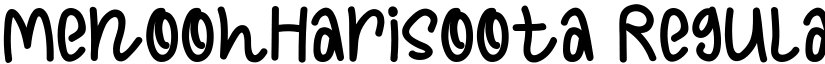 MenoohHarisoota Regular font
