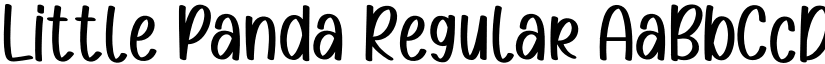Little Panda Regular font