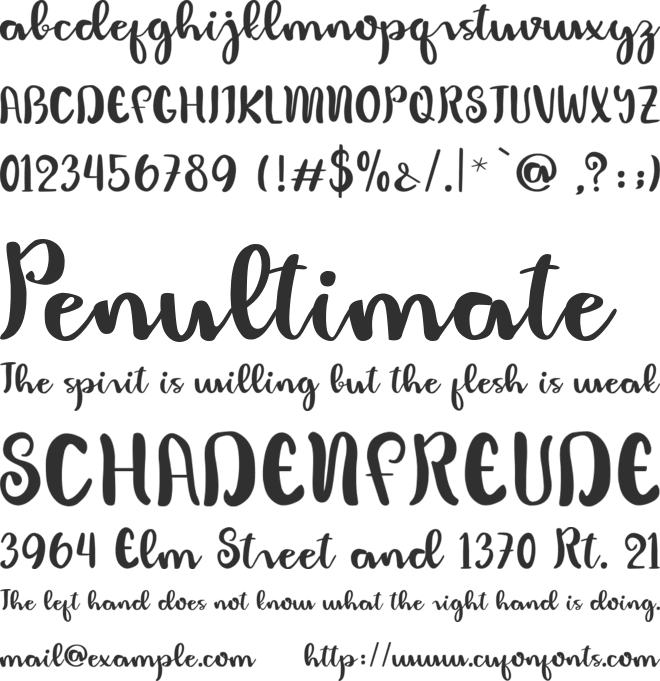 Humaniora font preview