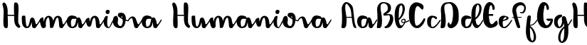 Humaniora Humaniora font