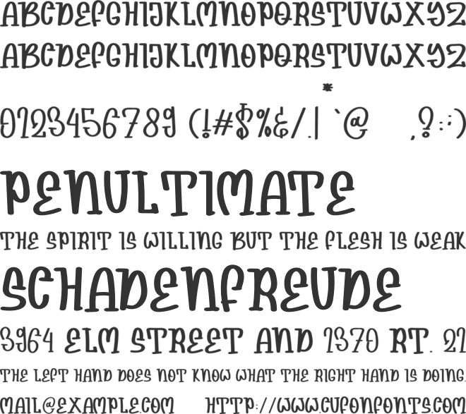 Lemonnes font preview
