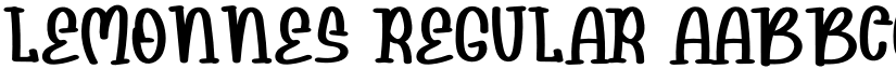 Lemonnes Regular font