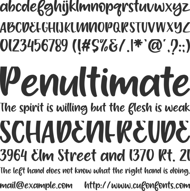 Hay Billy font preview