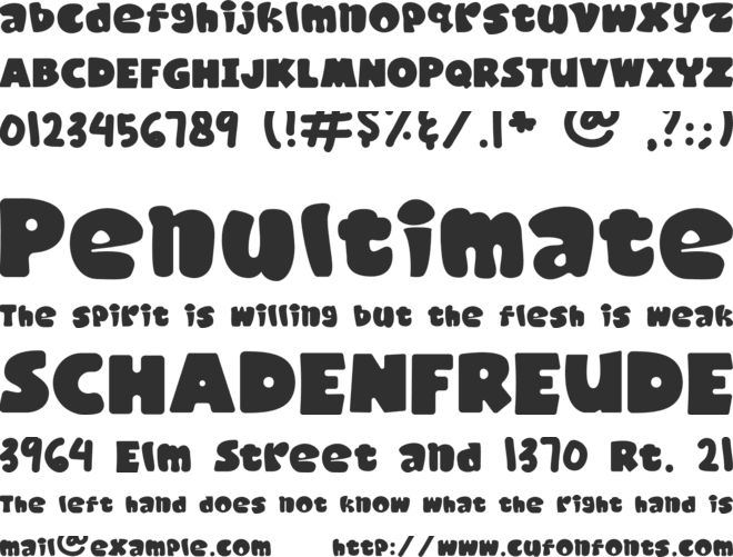 Kaiden font preview