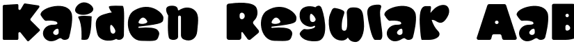 Kaiden Regular font