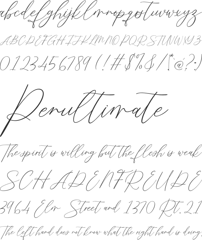 Fistamora font preview