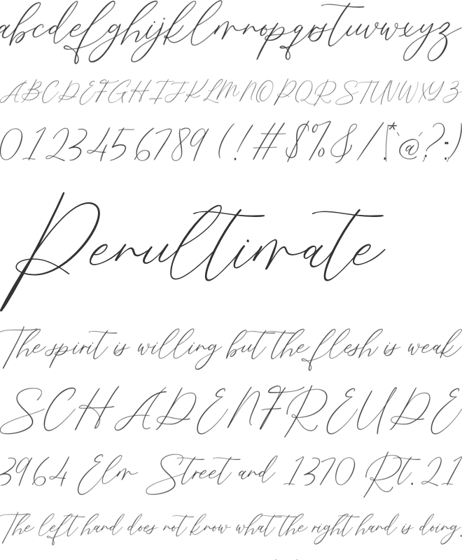 Fistamora font preview