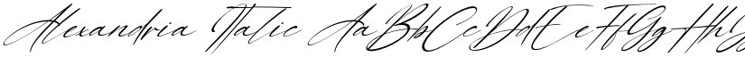Alexandria Italic font