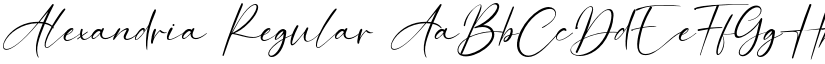 Alexandria Regular font