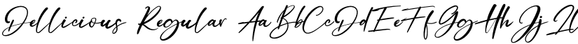 Dellicious Regular font