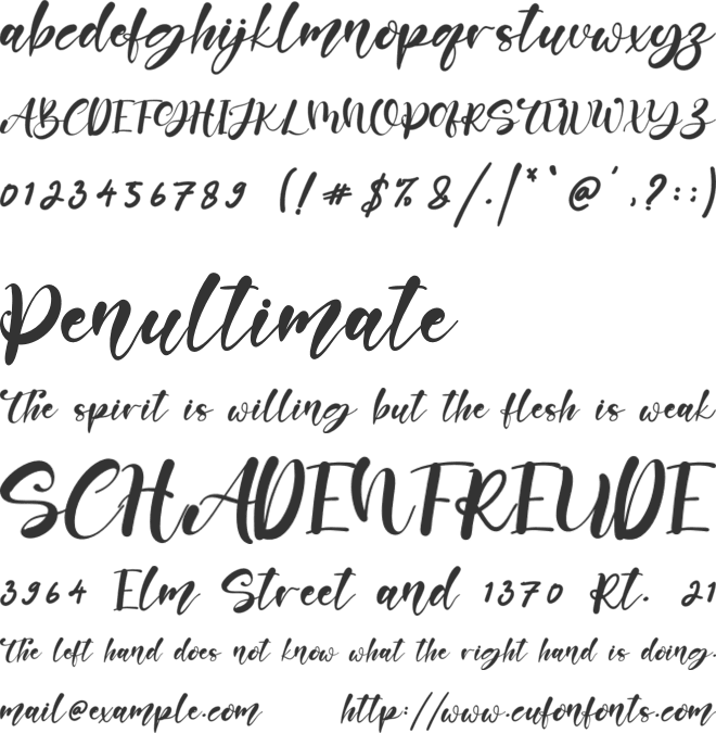 Two Queen font preview