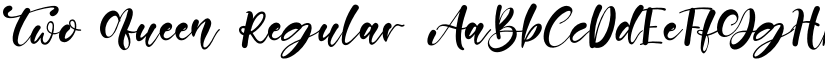 Two Queen Regular font