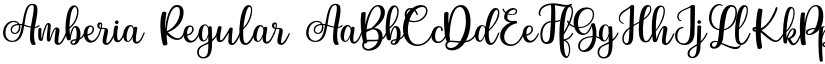Amberia Regular font