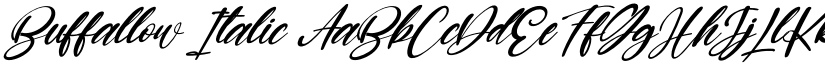 Buffallow Italic font