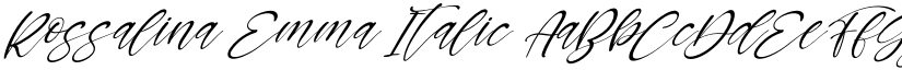 Rossalina Emma Italic font