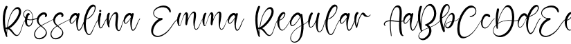 Rossalina Emma Regular font