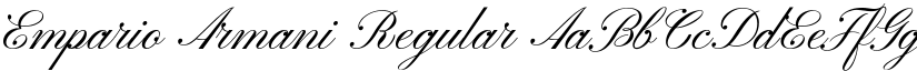 Empario Armani Regular font
