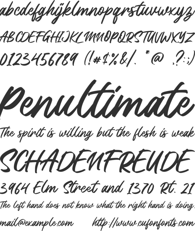 Southlove - Personal Use font preview