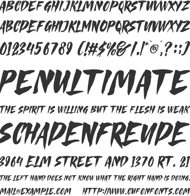 Greatos font preview