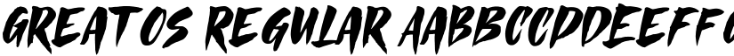 Greatos Regular font