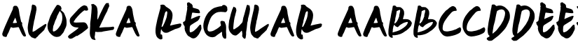 ALOSKA Regular font