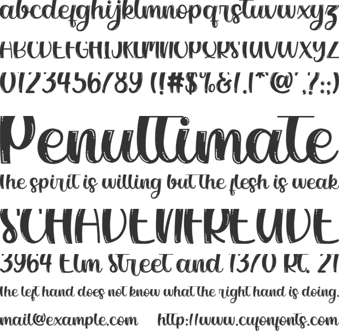 Classic Blody LinE font preview