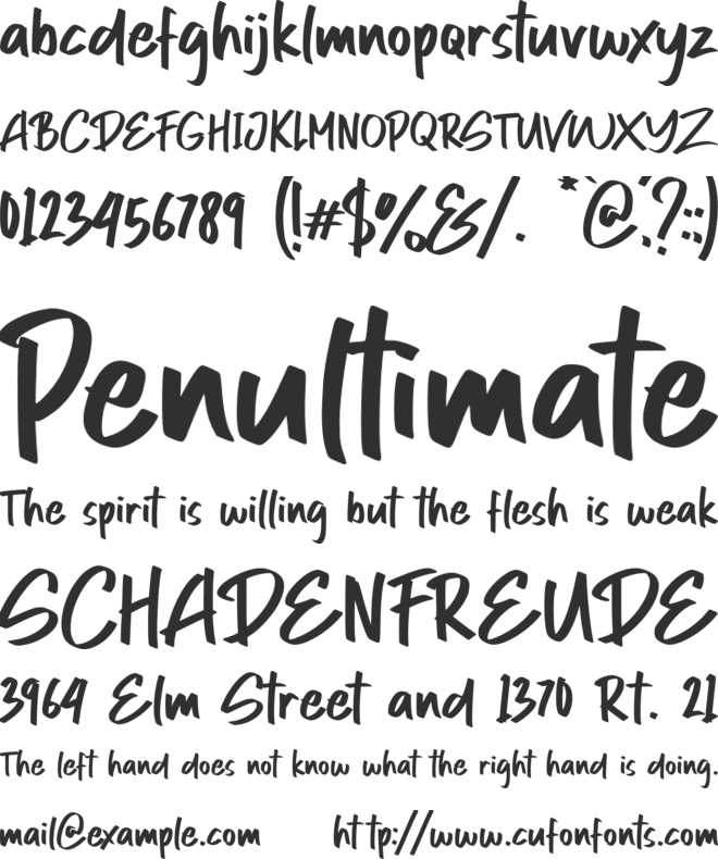 Stargod - Personal Use font preview
