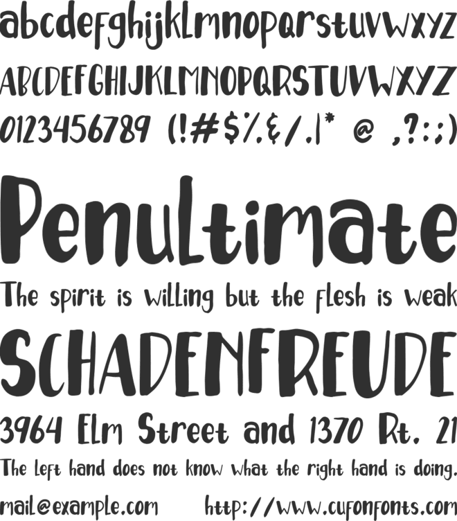 Gebryna font preview