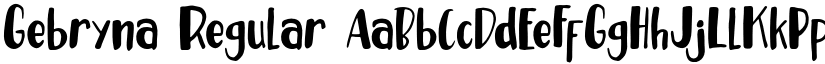 Gebryna Regular font