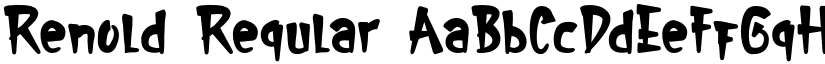 Renold Regular font