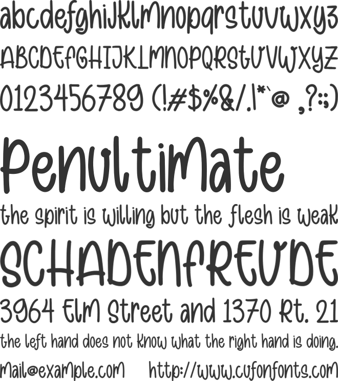 purple christmas font preview