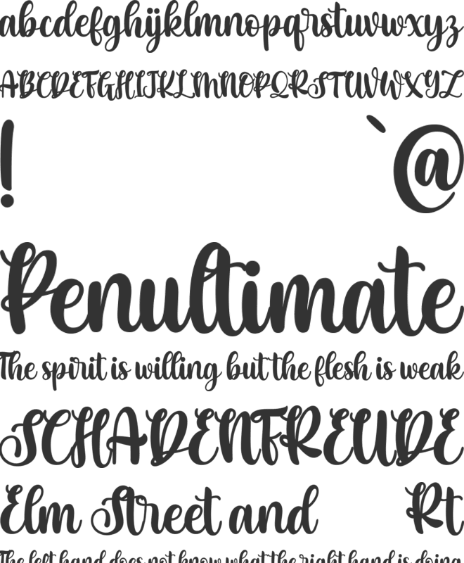 Christmas Blessings font preview