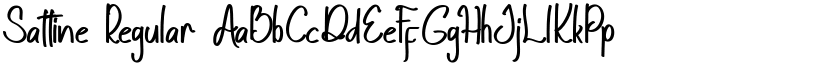 Sattine Regular font