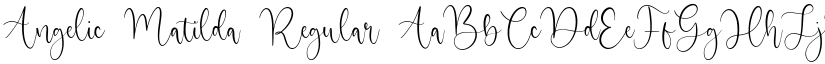 Angelic Matilda Regular font