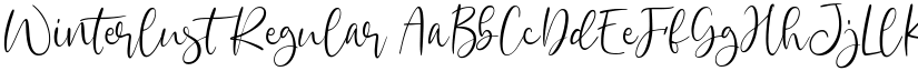 Winterlust Regular font