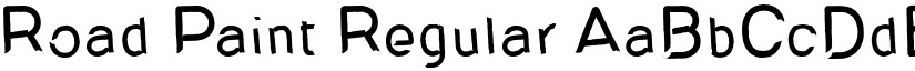 Road Paint Regular font