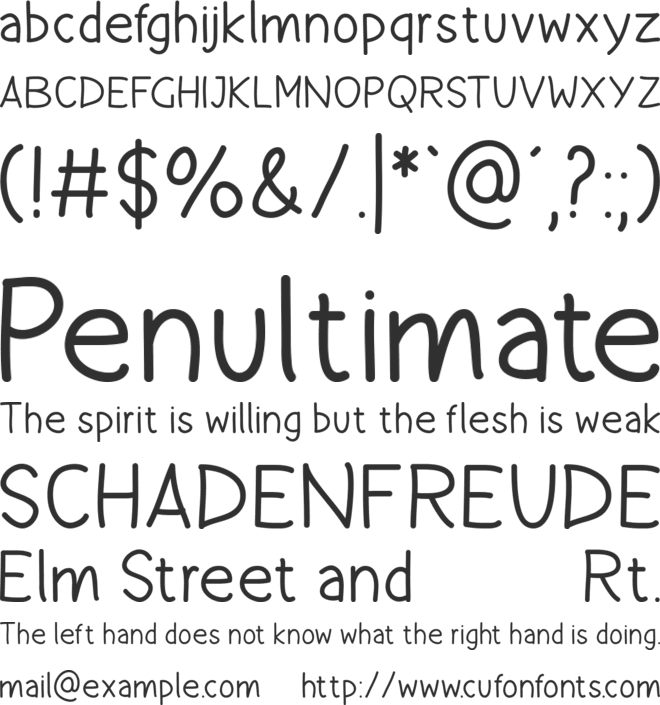 Happy Dreamer font preview