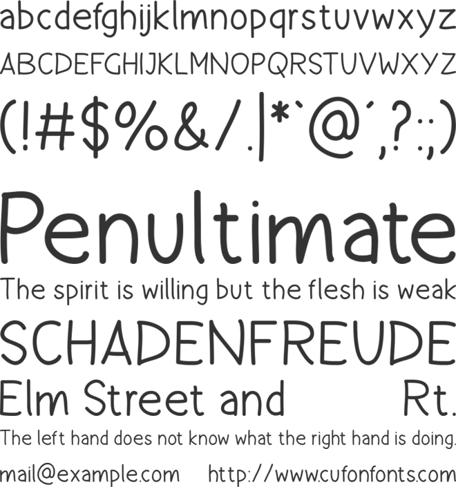 Happy Dreamer font preview