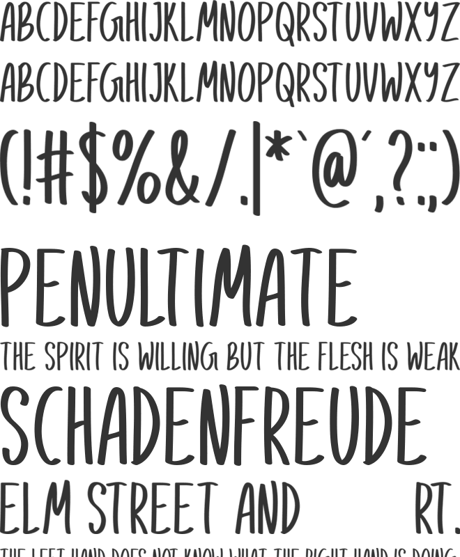 Love Radiate font preview