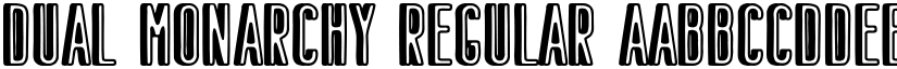 Dual Monarchy Regular font