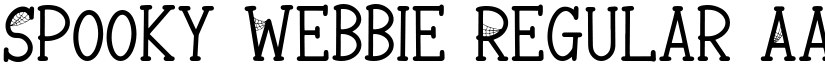 Spooky Webbie Regular font