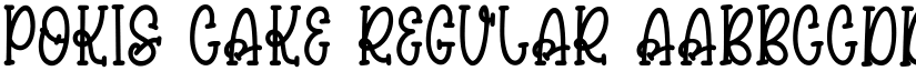 pokis cake Regular font