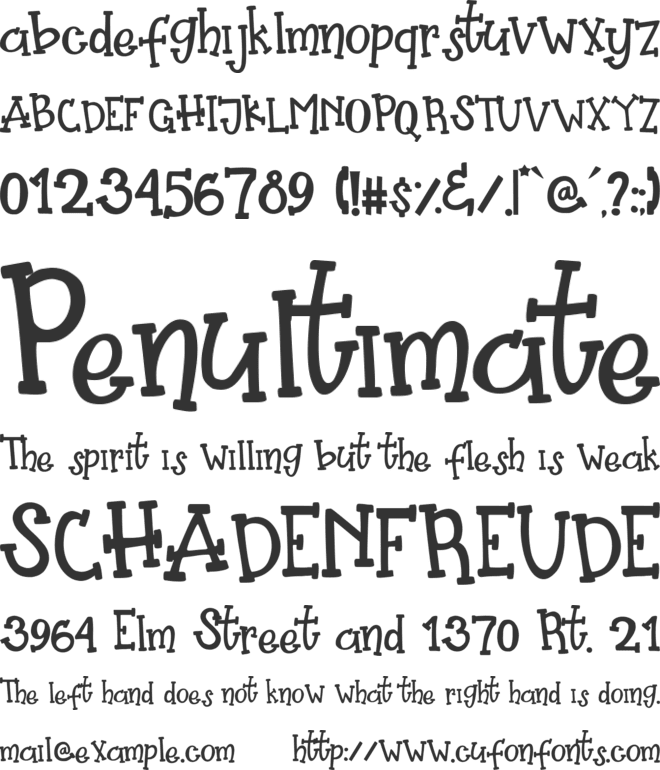 Pretty Pumpkin font preview