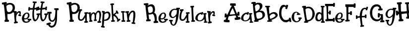 Pretty Pumpkin Regular font