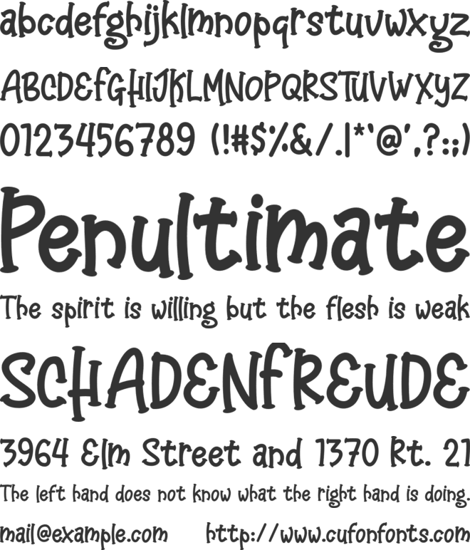 Megayun font preview