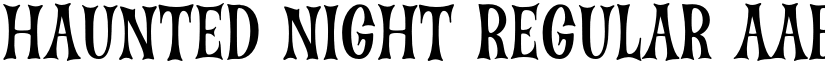 Haunted Night Regular font