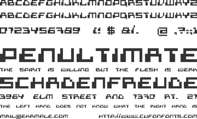 Superdigital font preview