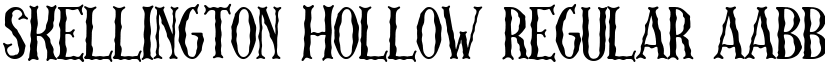 Skellington Hollow Regular font