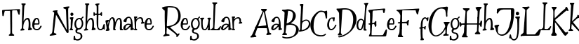 The Nightmare Regular font