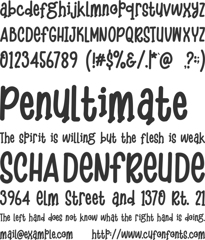 Hayva font preview